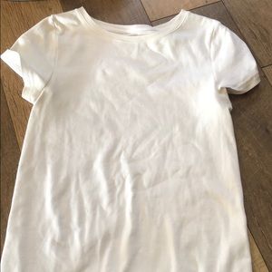 Maternity basics white top